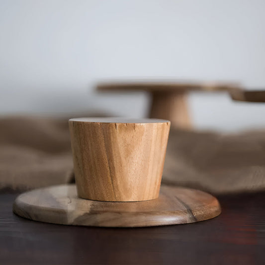 KōraStand Wooden Cake Plate – Elevated Simplicity for Gathered Moments