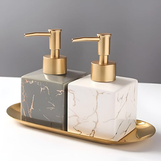 StoneGrace Soap Dispenser – Marble Elegance for Calm, Refined Spaces