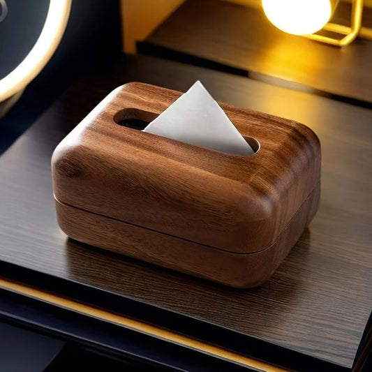 TerraWood Wooden Tissue Holder – Natural Calm for Thoughtful Spaces