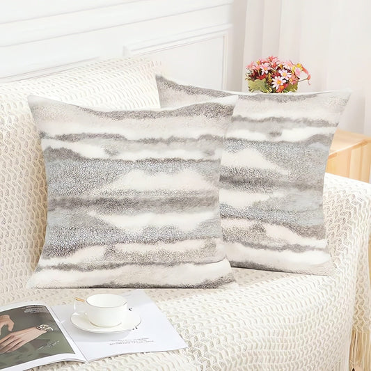 Marbelle Plush Cushion Cover – Marble-Inspired Velvet Accent