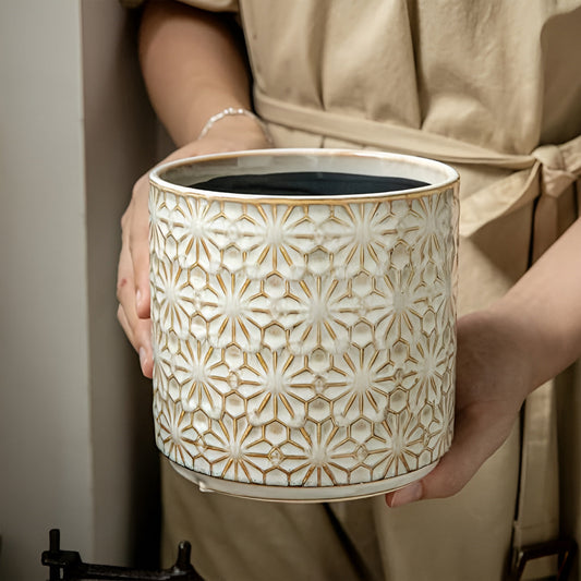 Hanami Ceramic Utensil Holder – Blooming Form in Everyday Use