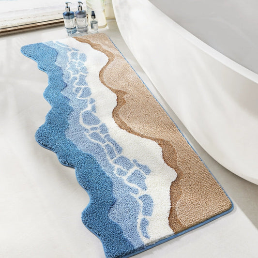 TideForm Bath Mat – Flowing Calm for Everyday Rituals