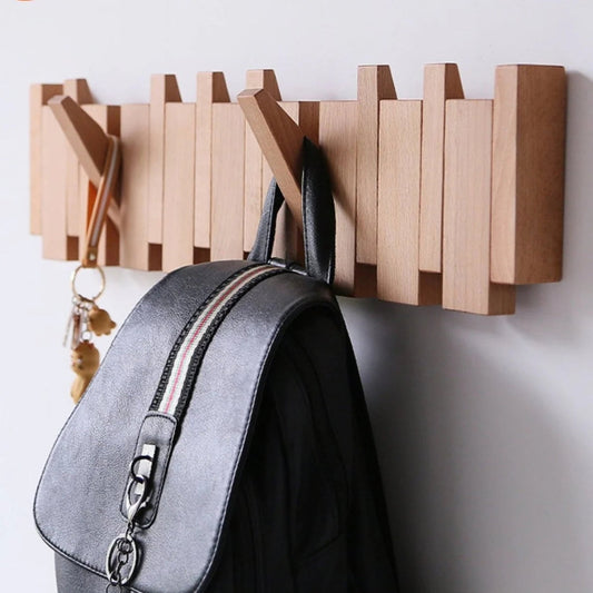 Compose Wall Hook Rack – Piano-Inspired Wooden Design