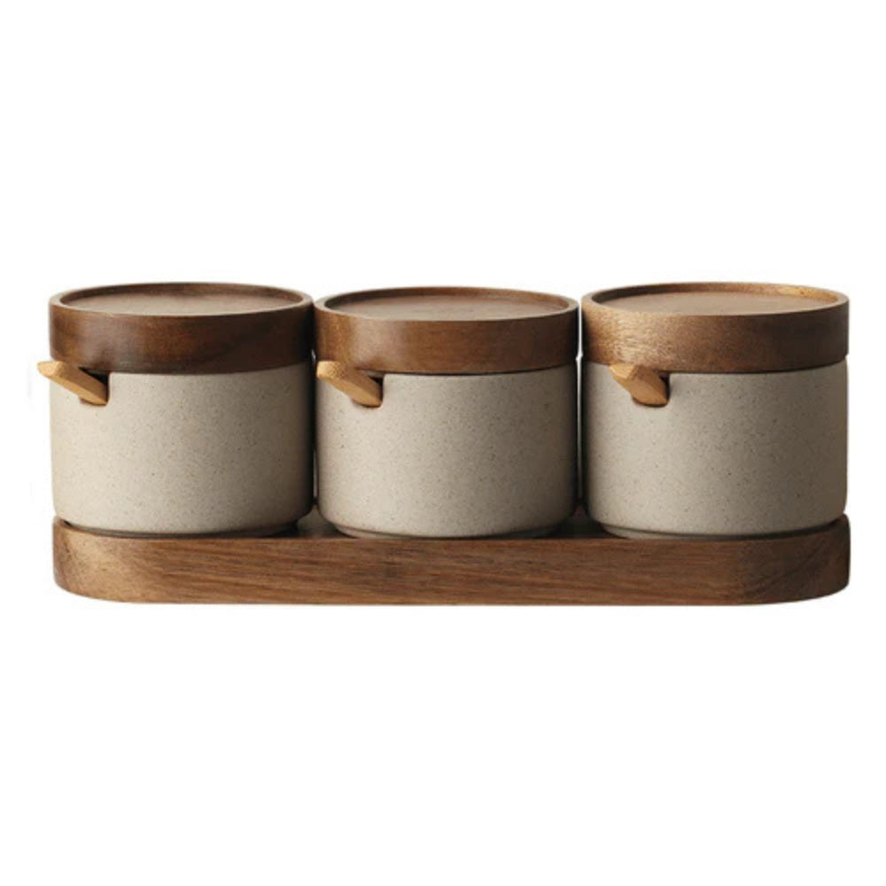 TsuchiSpice Jar Set – Rustic Texture for Intentional Seasoning