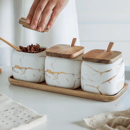 VeinLuxe Porcelain Tableware Set – Sculpted Calm for Everyday Dining