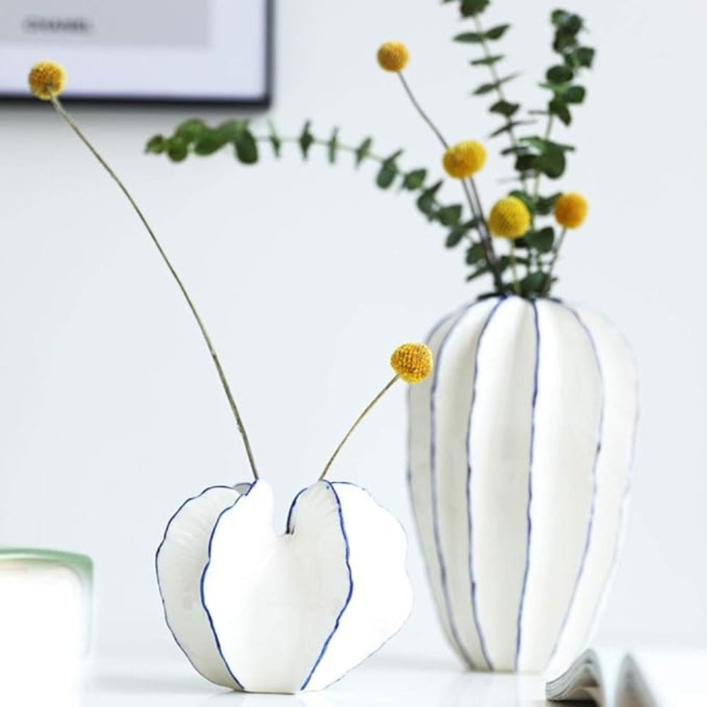Hoshin Ceramic Vase – Starfruit-Inspired Sculptural Form