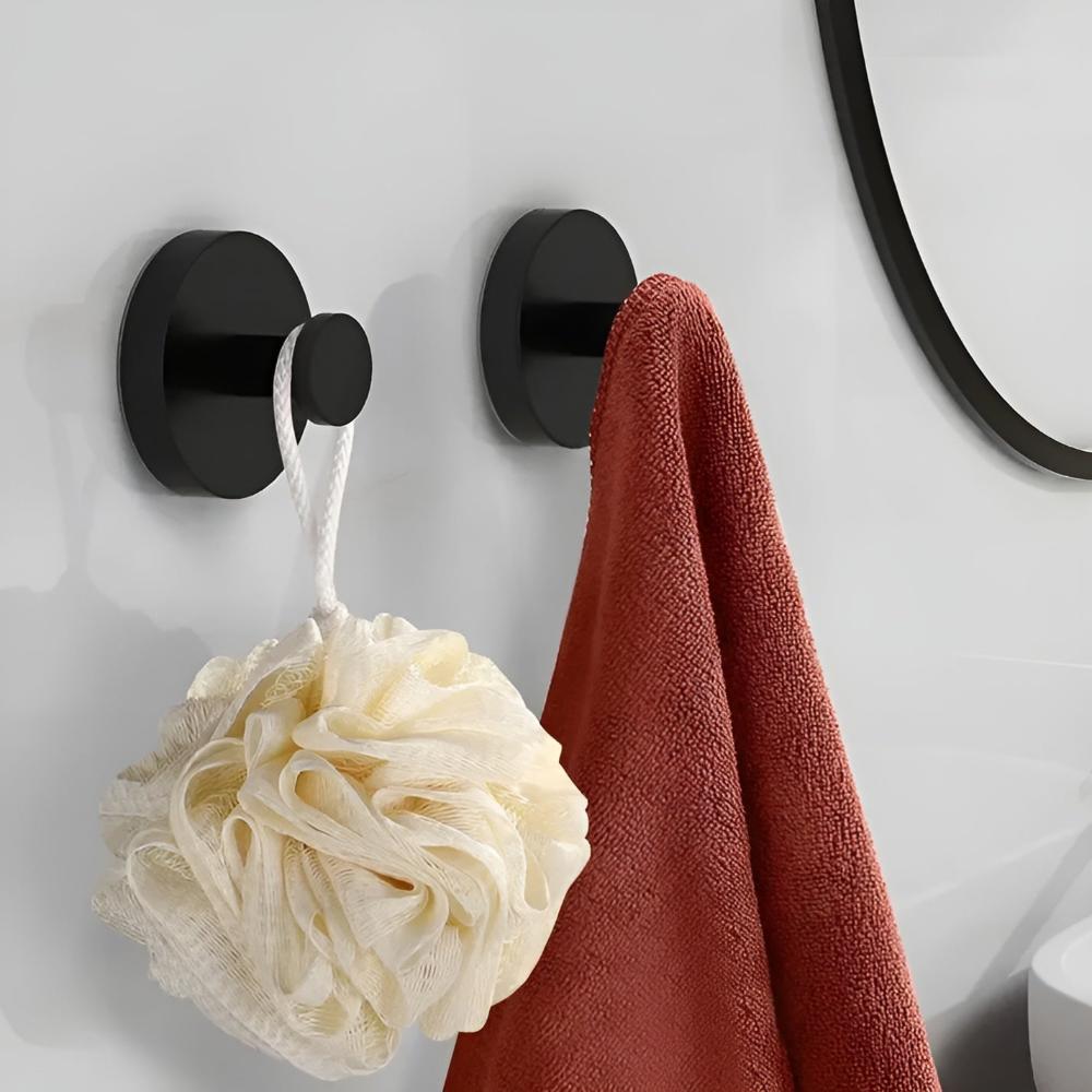 GripLuxe Shower Hooks – Self-Adhesive Holders for Smart, Effortless Storage
