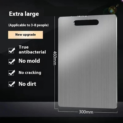 CleanEdge Steel Cutting Board – Double-Sided Antibacterial Prep Surface for Modern Kitchens