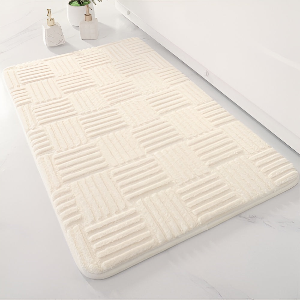 FormaGrid Bath Mat – Sculpted Softness for Everyday Grounding