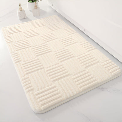 FormaGrid Bath Mat – Sculpted Softness for Everyday Grounding