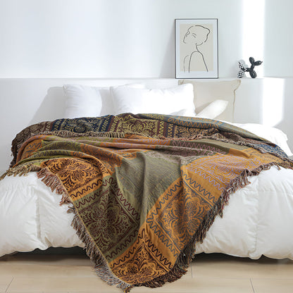 Enso Cotton Tassel Throw Blanket