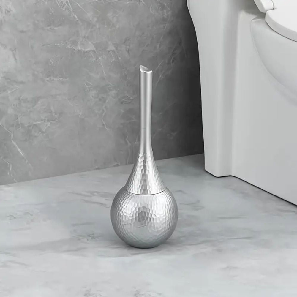 LustreClean Toilet Brush – Modern Metallic Elegance for Calm, Tidy Spaces