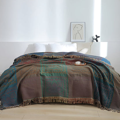 Enso Cotton Tassel Throw Blanket
