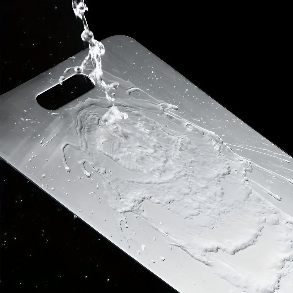 CleanEdge Steel Cutting Board – Double-Sided Antibacterial Prep Surface for Modern Kitchens