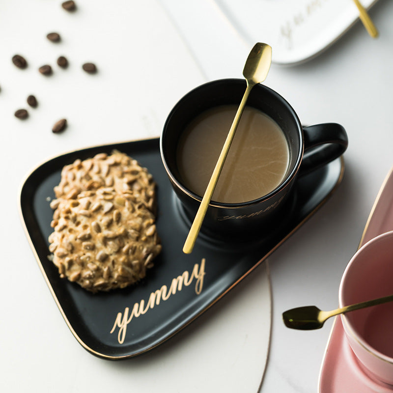 TeaHaven Ceramic Set – Minimalist Cup & Plate for Calm Tea Moments