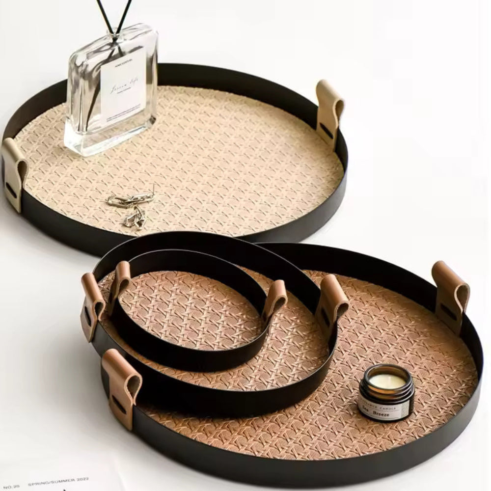 SkandiWeave Handcrafted Rattan Tray