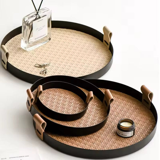 SkandiWeave Handcrafted Rattan Tray