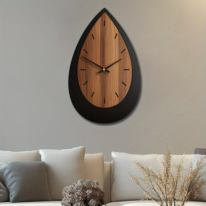 Rivelle Wooden Wall Clock – Irregular Artisan Form