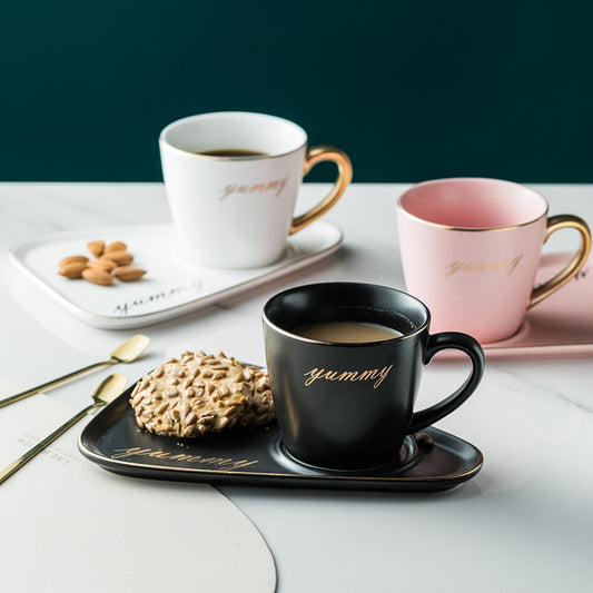 TeaHaven Ceramic Set – Minimalist Cup & Plate for Calm Tea Moments