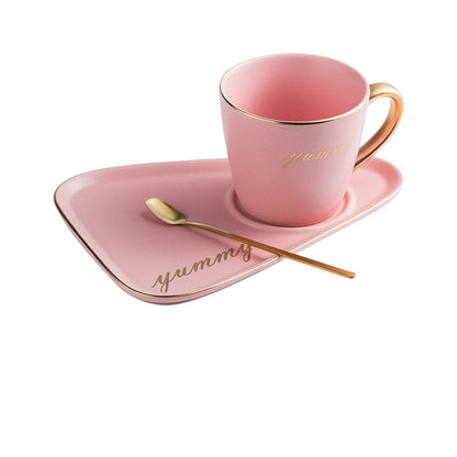 TeaHaven Ceramic Set – Minimalist Cup & Plate for Calm Tea Moments