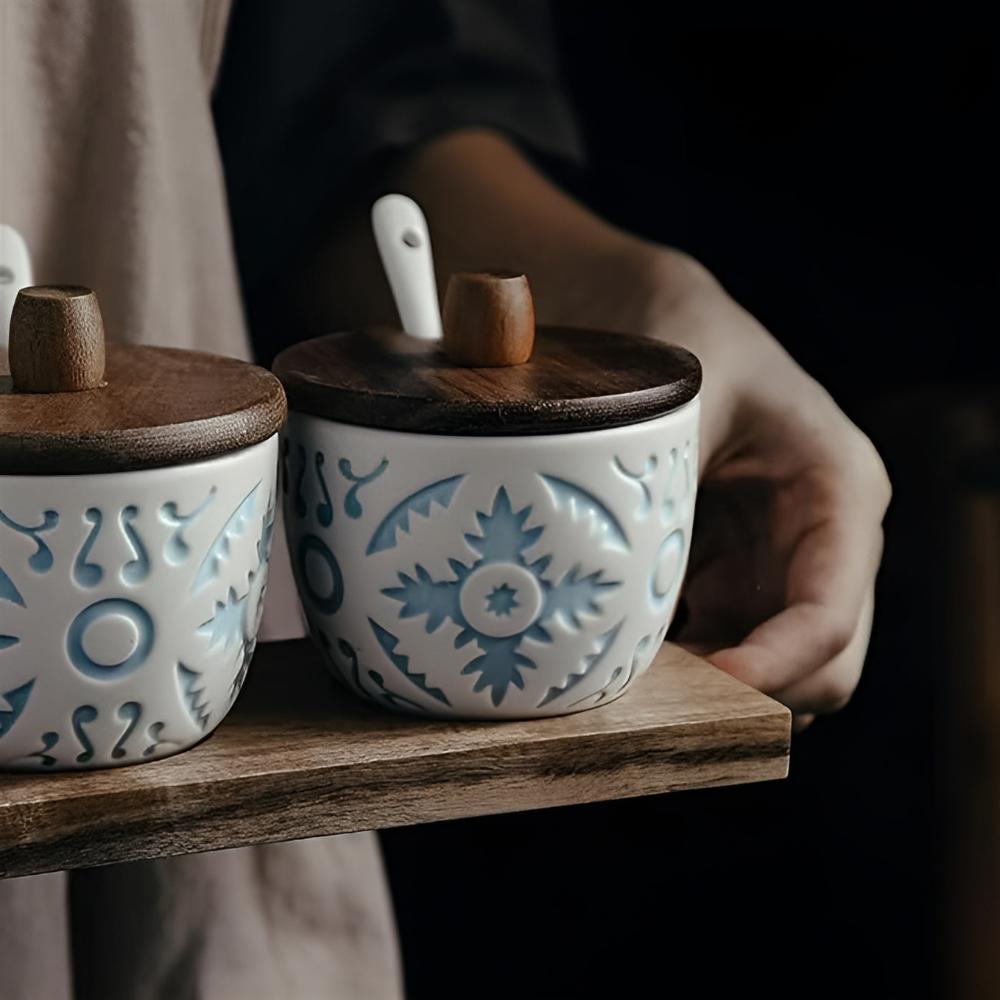 KōjiSpice Ceramic Jar Set – Quiet Rituals for Thoughtful Kitchens