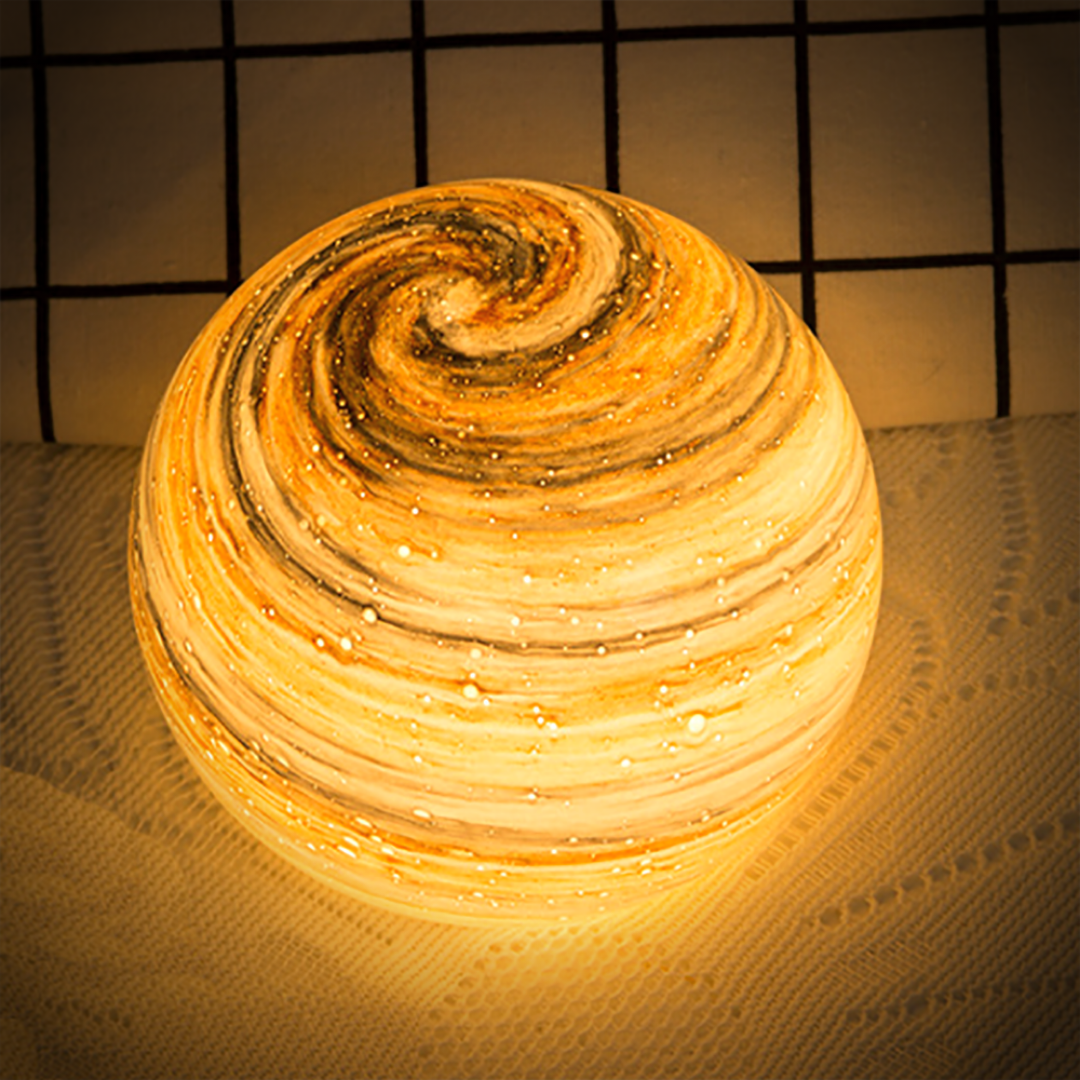 CelestiMoon Glass Lamp – Sculpted Lunar Light for Calm, Atmospheric Spaces