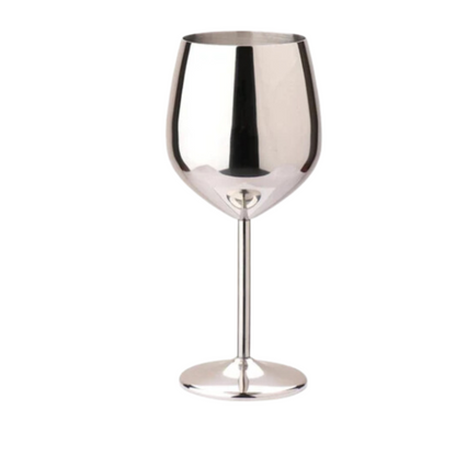 GlowPour Stainless Wine Goblet – Modern Steel Wine glass