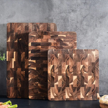 GrainRoot Acacia Board – Solid Wood Chopping & Serving Board for Everyday Rituals