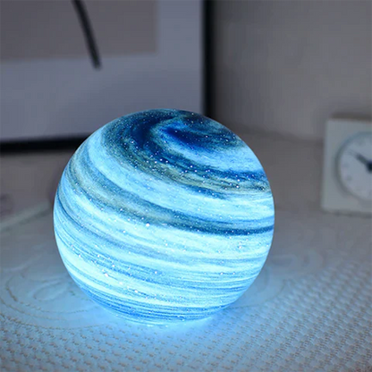 CelestiMoon Glass Lamp – Sculpted Lunar Light for Calm, Atmospheric Spaces
