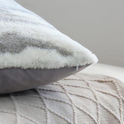 Marbelle Plush Cushion Cover – Marble-Inspired Velvet Accent