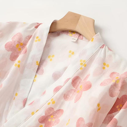 SanaFlora Cotton Robe – Light Grace for Quiet Mornings