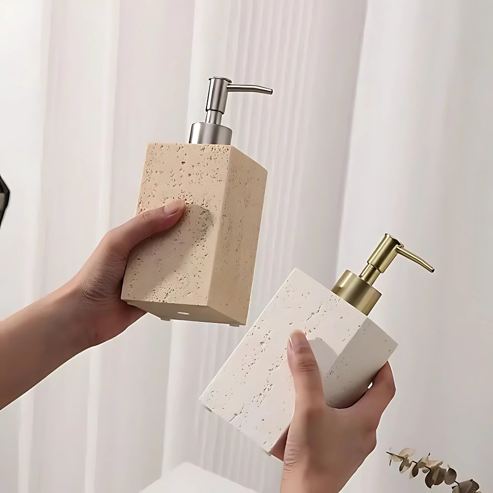 TeraForm Resin Dispenser – Sculptural Stillness for Everyday Spaces