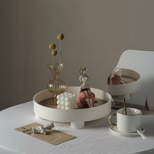 ArborRound Wooden Tray – Modern Calm for Serving & Styling