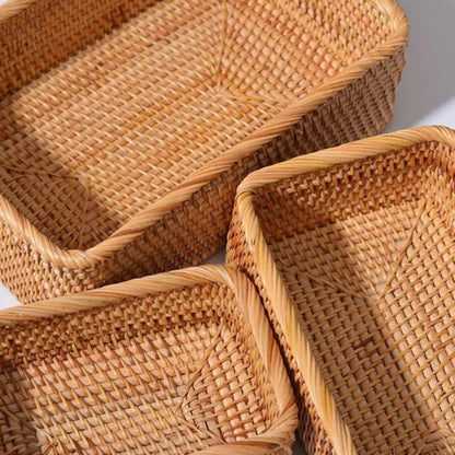 WillowFrame Hand-Woven Rattan Storage Basket