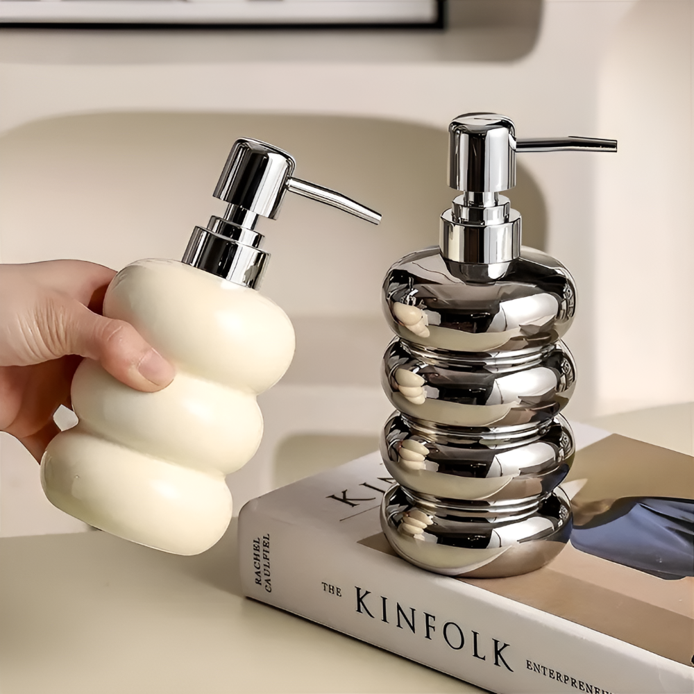 Orbelle Soap Dispenser – Modern Sphere Elegance for Calm, Contemporary Spaces