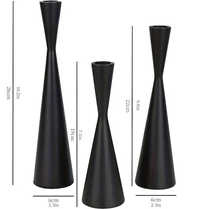 Kōsen Brass Candle Holders – Set of Three Nordic Silhouettes