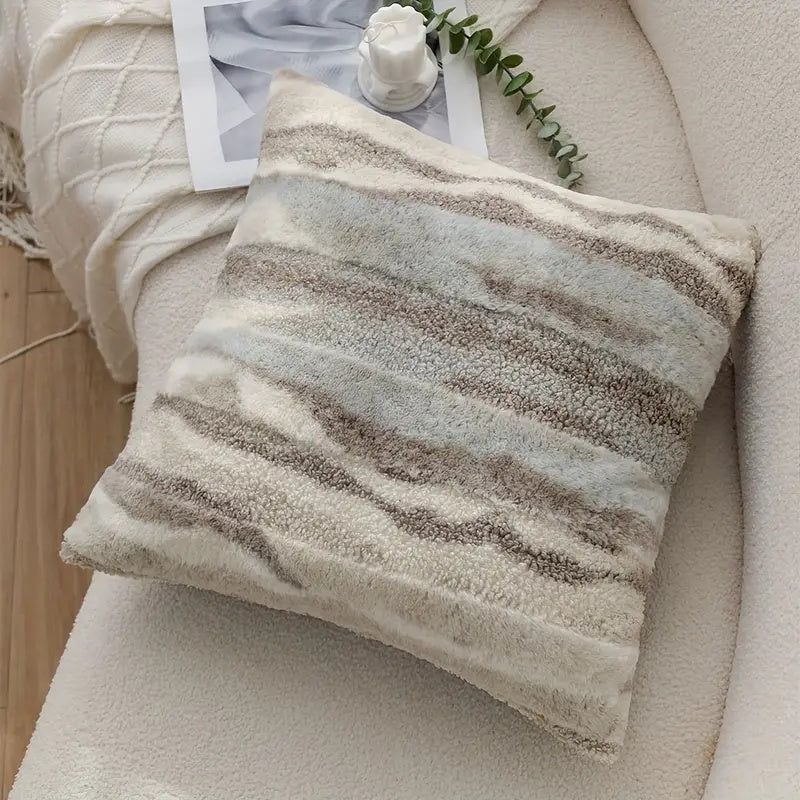 Marbelle Plush Cushion Cover – Marble-Inspired Velvet Accent