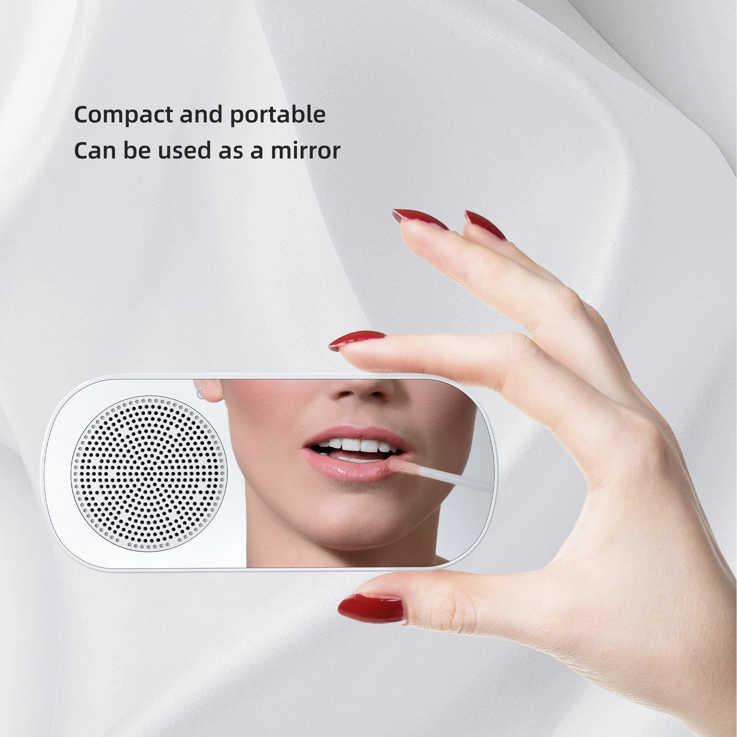 LumoTime Mirror Clock – LED Alarm with Bluetooth, FM Radio & USB Charging
