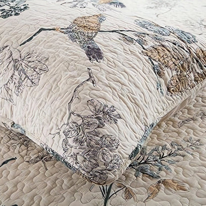 Ayame Floral Cotton Summer Coverlet