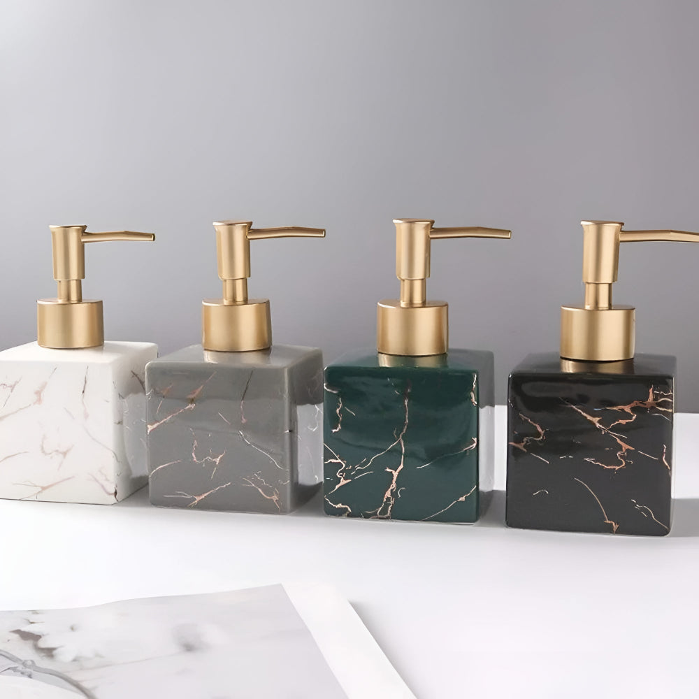 StoneGrace Soap Dispenser – Marble Elegance for Calm, Refined Spaces