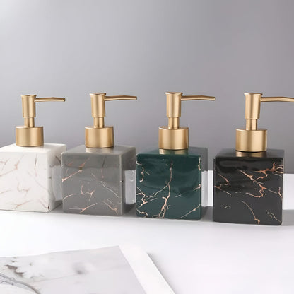 StoneGrace Soap Dispenser – Marble Elegance for Calm, Refined Spaces