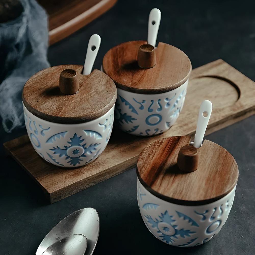 KōjiSpice Ceramic Jar Set – Quiet Rituals for Thoughtful Kitchens