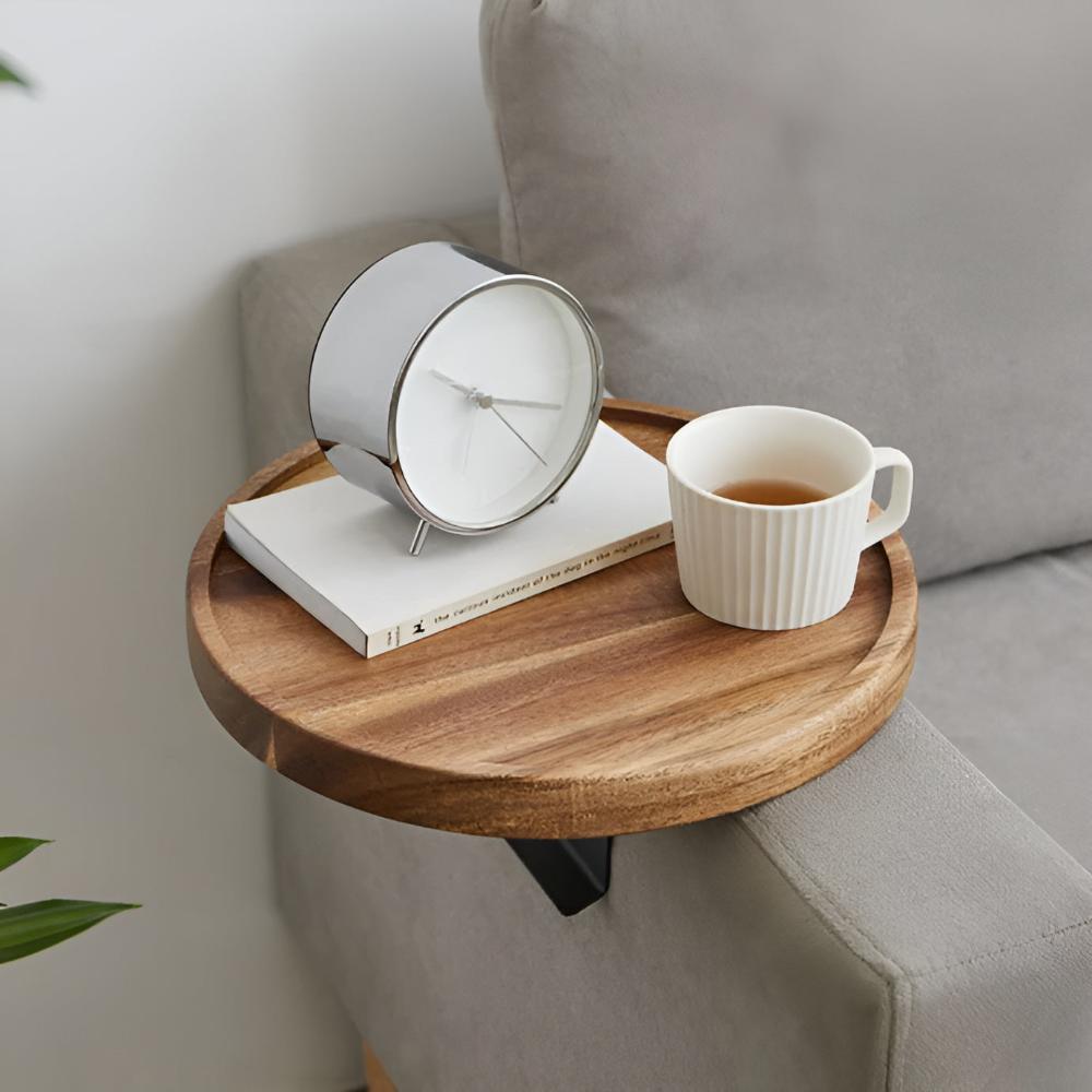 NestEdge Clip-On Walnut Tray