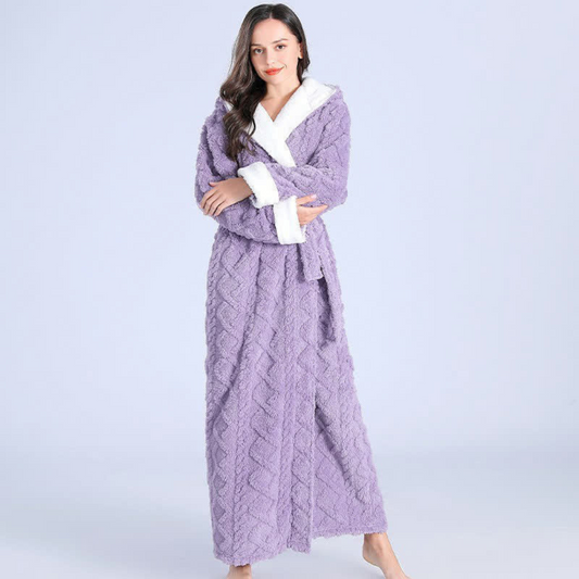 SoraNest Hooded Robe – Wrapped Warmth for Unhurried Living