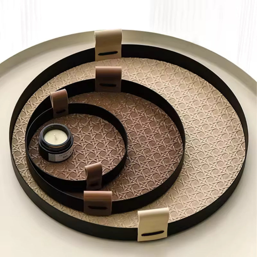 SkandiWeave Handcrafted Rattan Tray