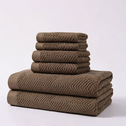 SereneWeave Cotton Towel Set – 6pcs Set