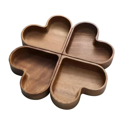 Amora Wooden Snack Tray 4 pcs