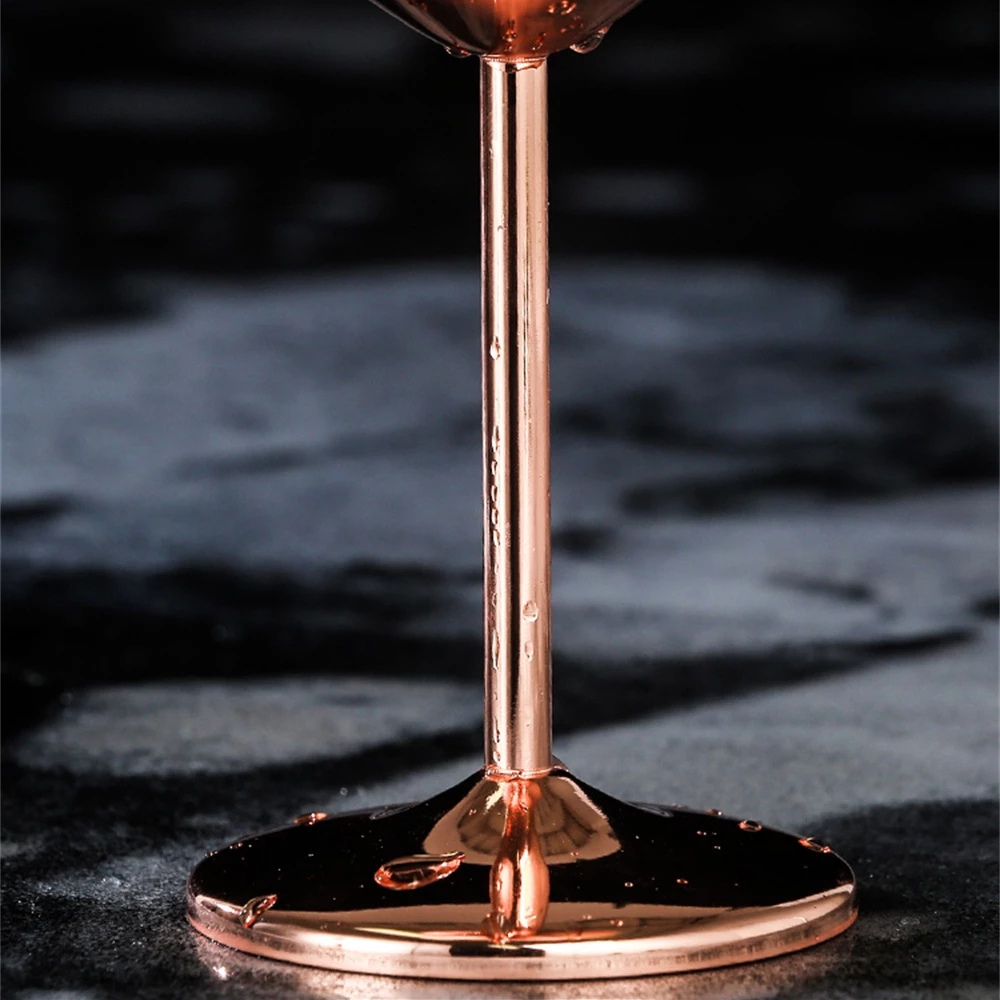 GlowPour Stainless Wine Goblet – Modern Steel Wine glass