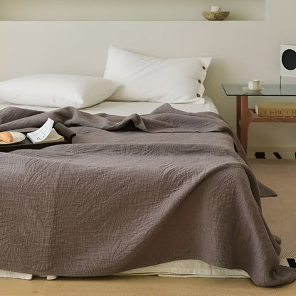 Haiba Cotton Leaf Throw Blanket