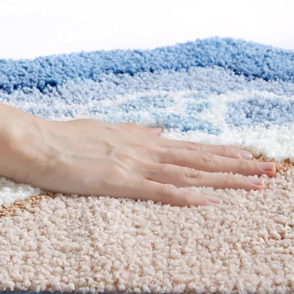 TideForm Bath Mat – Flowing Calm for Everyday Rituals